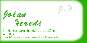 jolan heredi business card